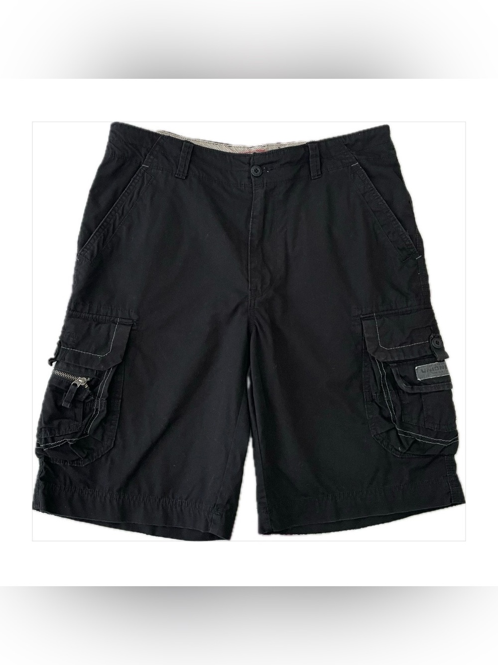 UNIONBAY Black Survivor Men's Cargo Shorts Size 34
